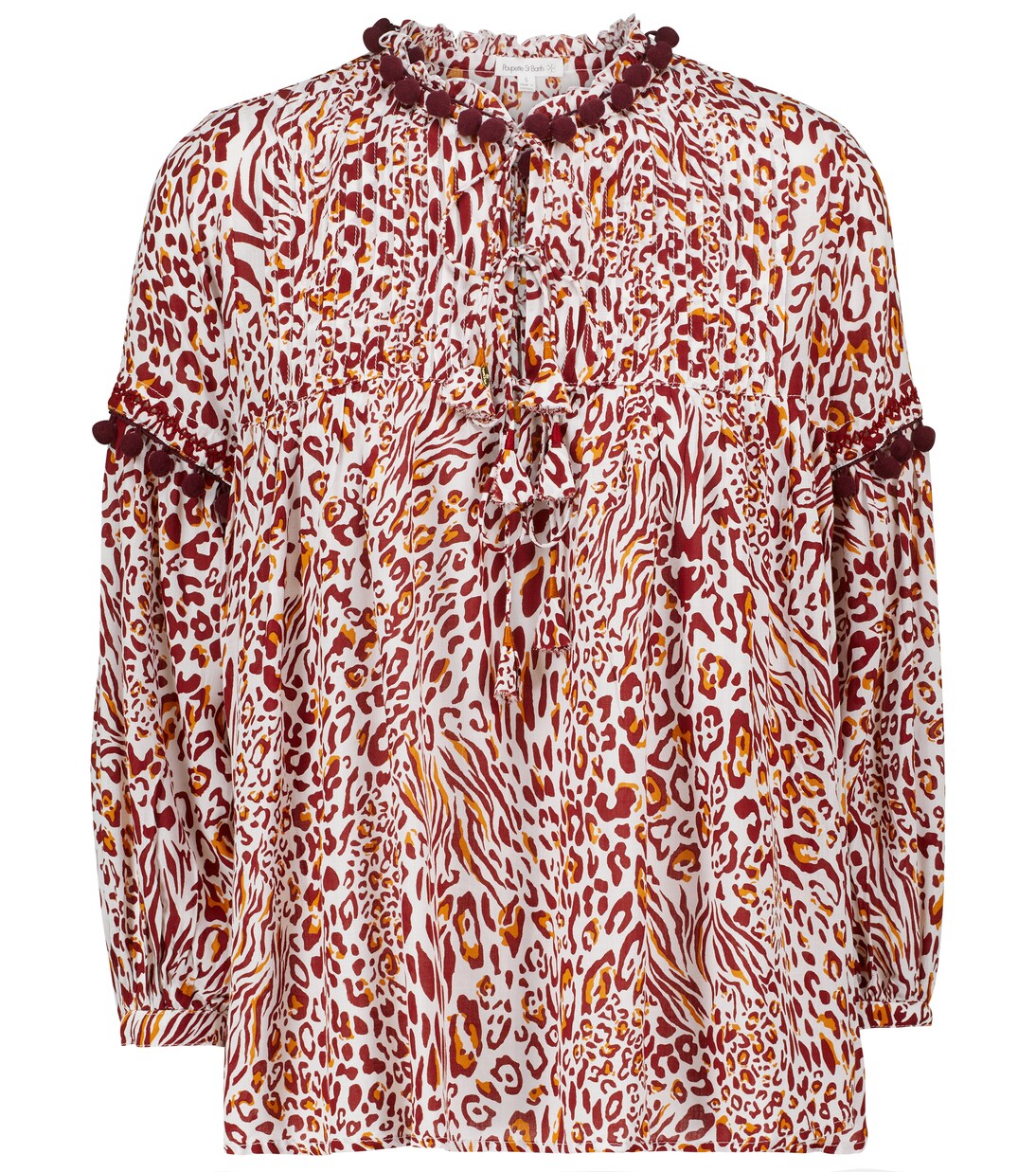 Blouse Clara à motif léopard | Poupette St Barth