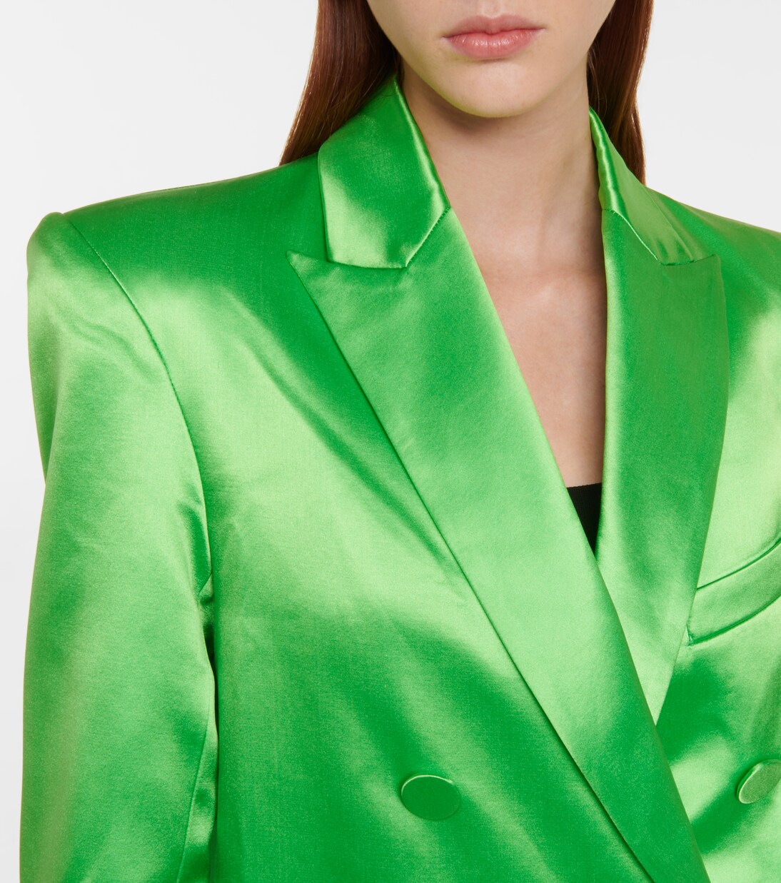 Carlton cotton and silk satin blazer | Alex Perry