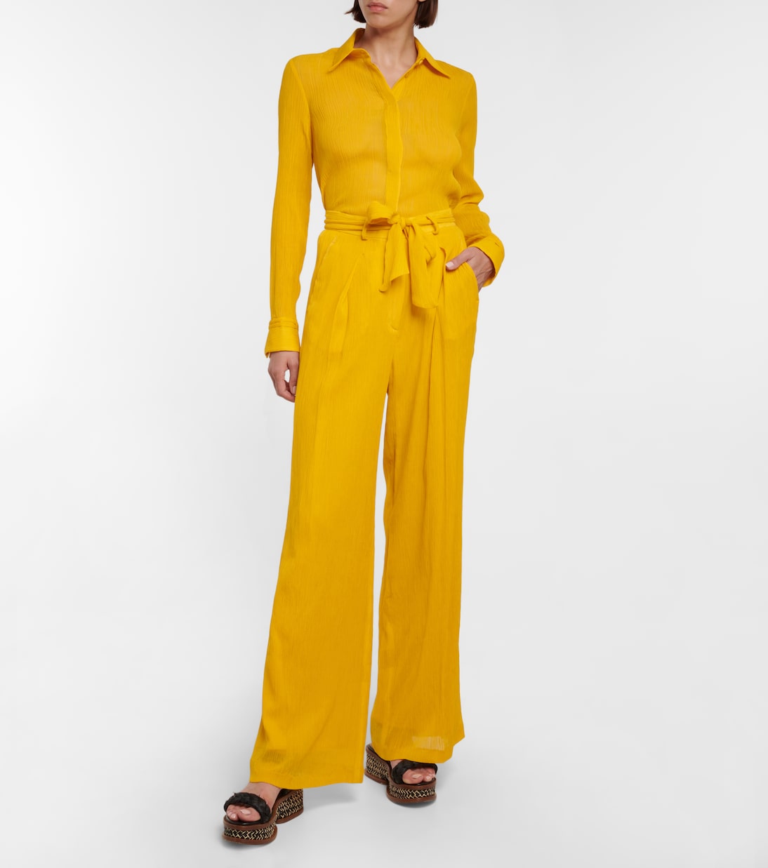 Weite High-Rise-Hose Thomazia | Gabriela Hearst