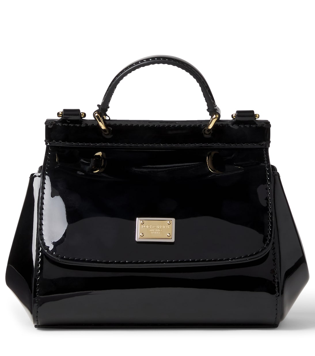 Tasche Sicily Mini aus Lackleder | Dolce&Gabbana Kids
