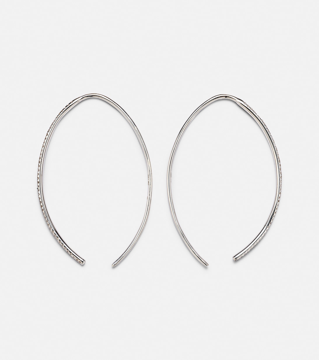 Orecchini a cerchio Eye in oro 18kt con diamanti | Ileana Makri