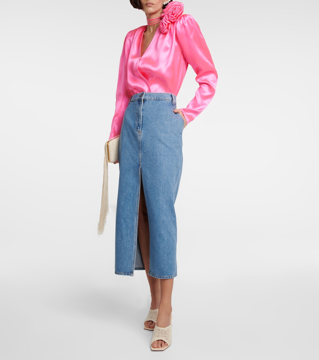 Verziertes Top aus Seide | Magda Butrym