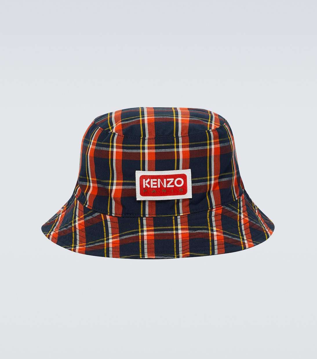 Logo checked cotton bucket hat | Kenzo