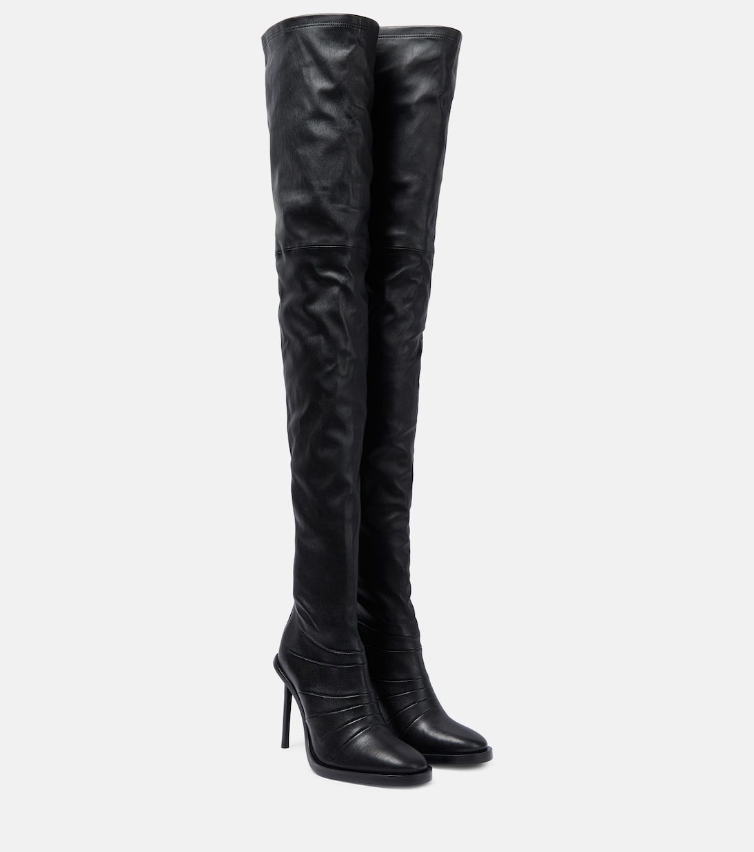Adna over-the-knee leather boots | Ann Demeulemeester