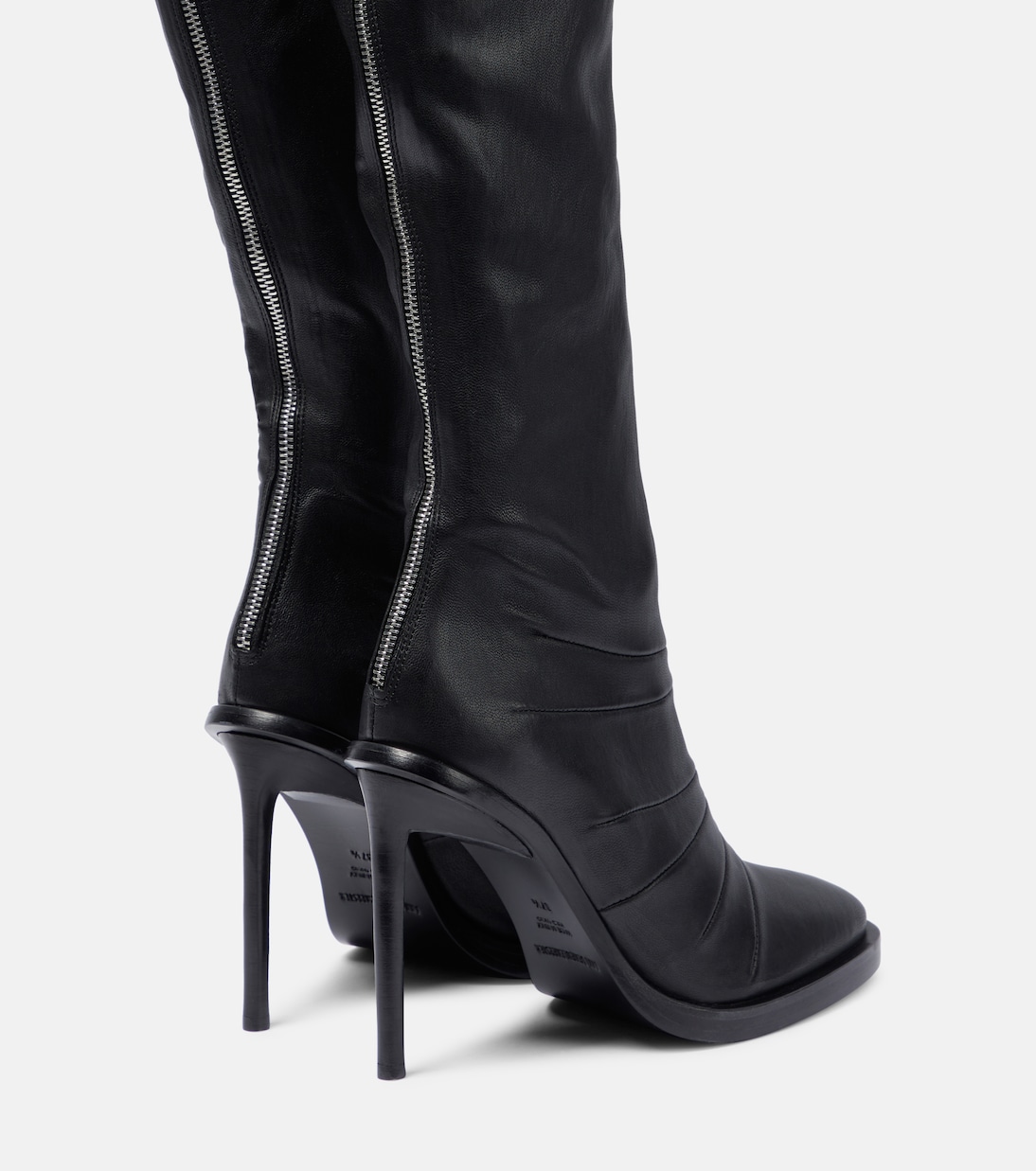 Adna over-the-knee leather boots | Ann Demeulemeester