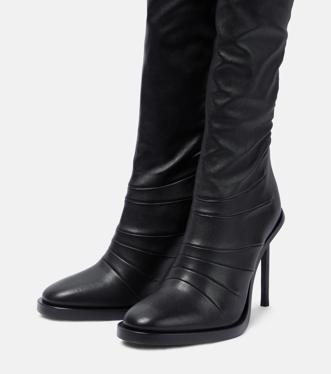 Adna over-the-knee leather boots | Ann Demeulemeester