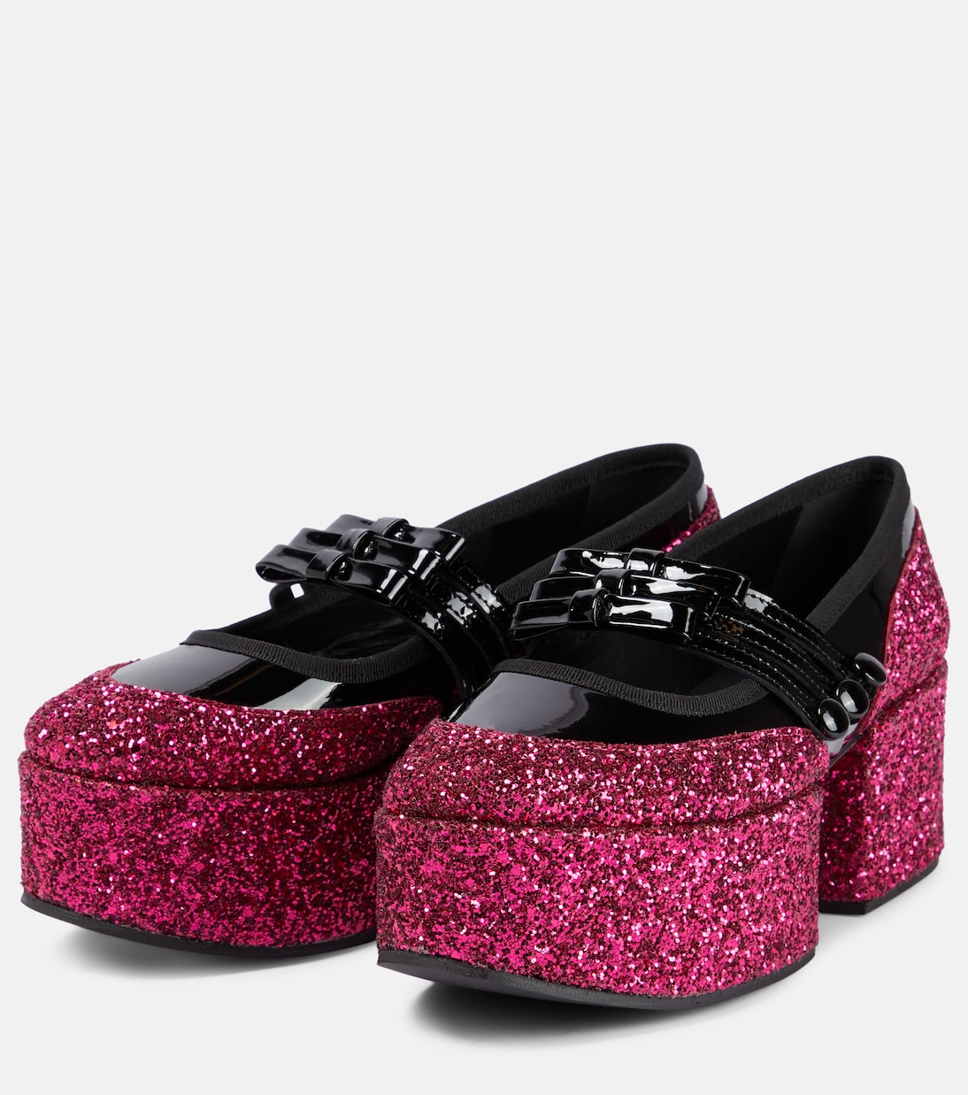 x Repetto platform mary janes | Noir Kei Ninomiya