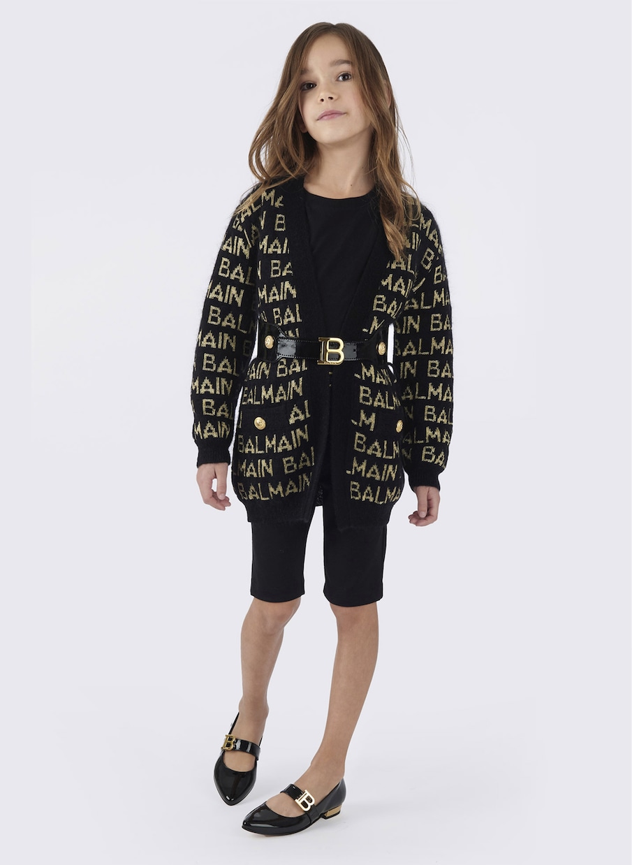 Cardigan con intarsio | Balmain Kids