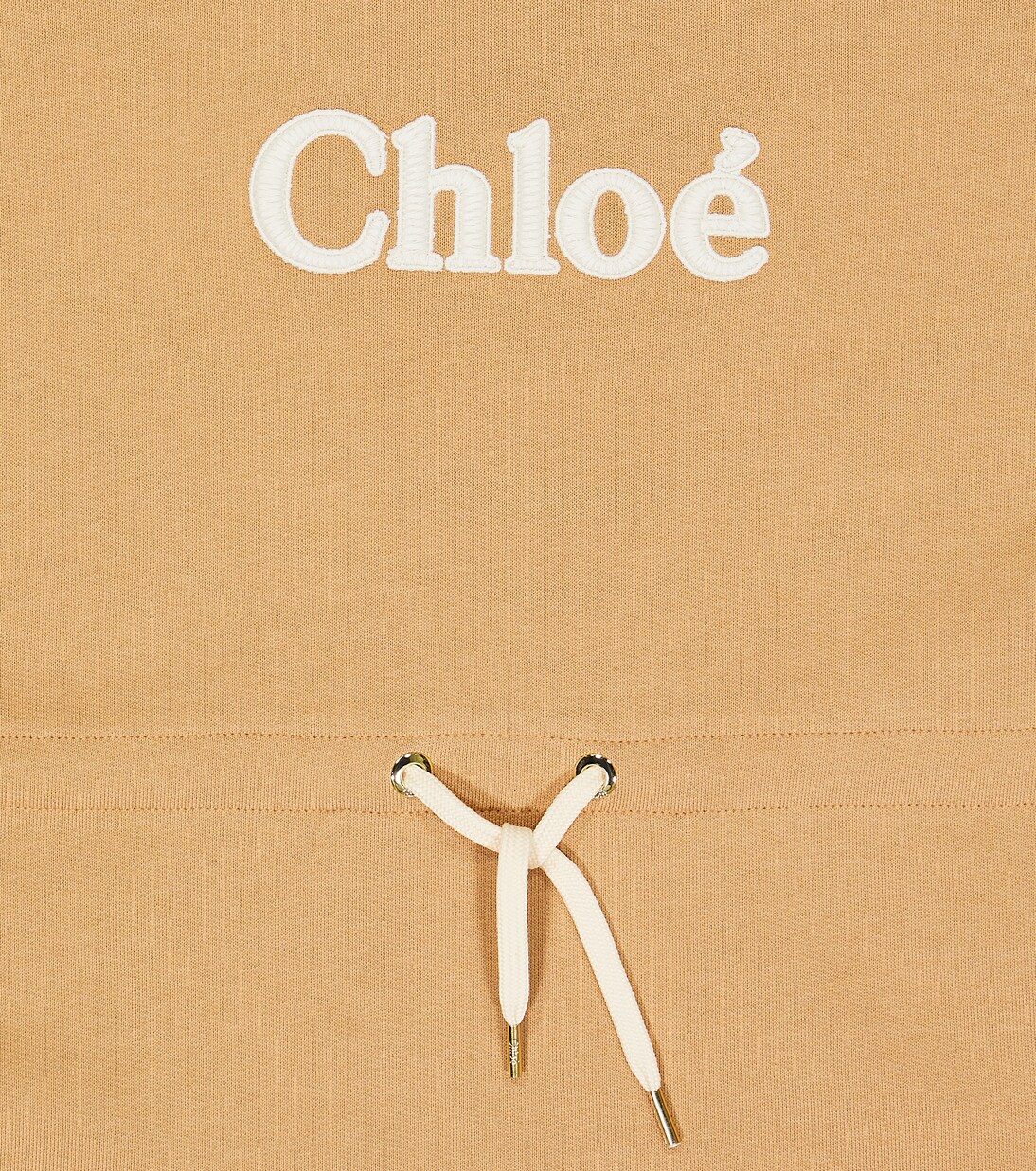 Logo cotton sweatshirt dress | Chloé Kids