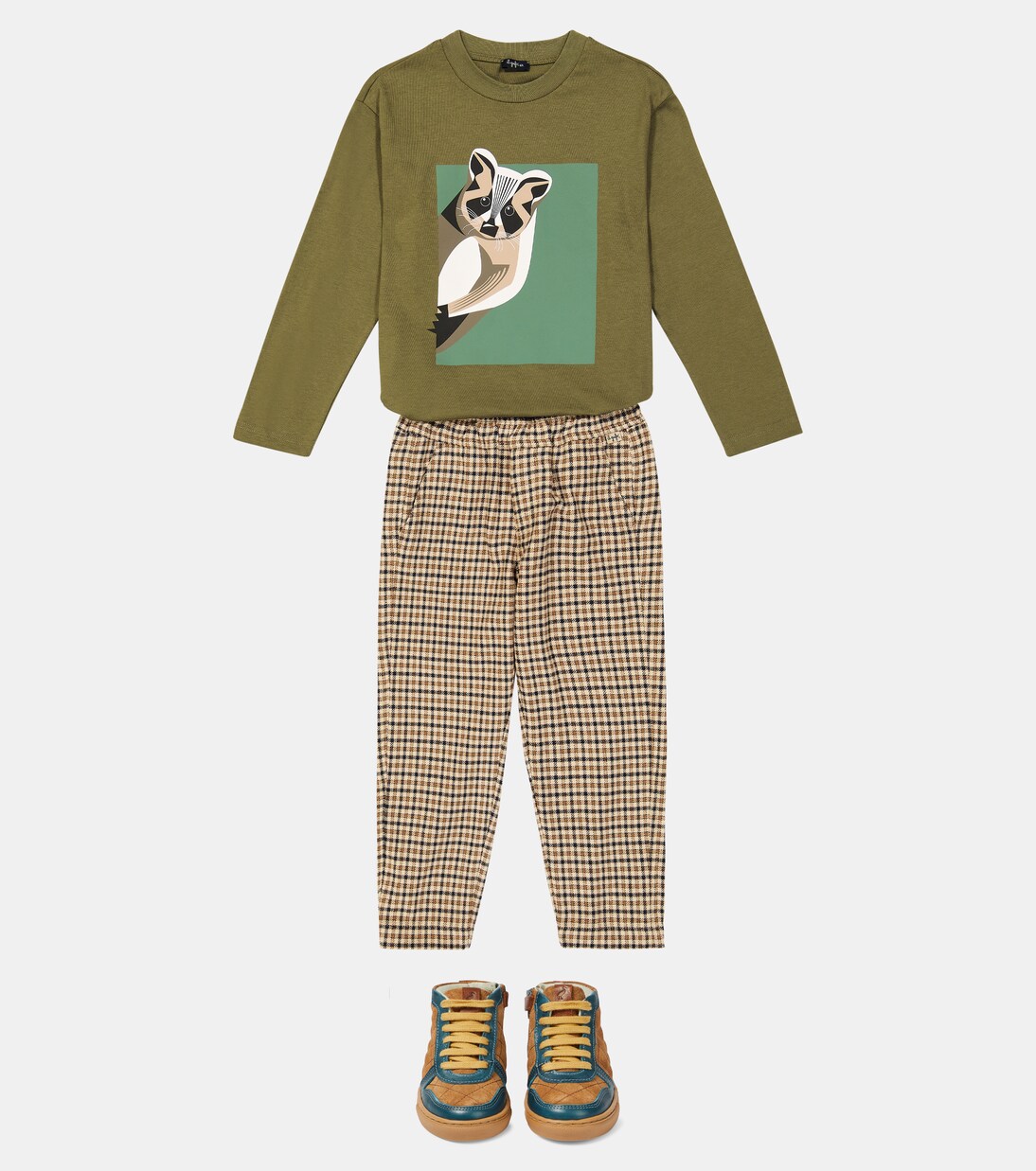 Printed cotton jersey T-shirt | Il Gufo