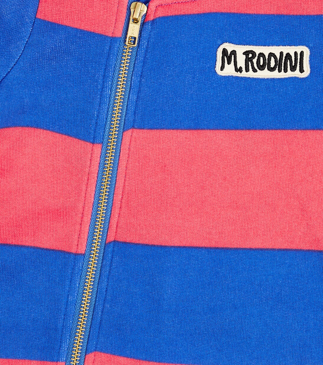 Baby striped cotton jumpsuit | Mini Rodini