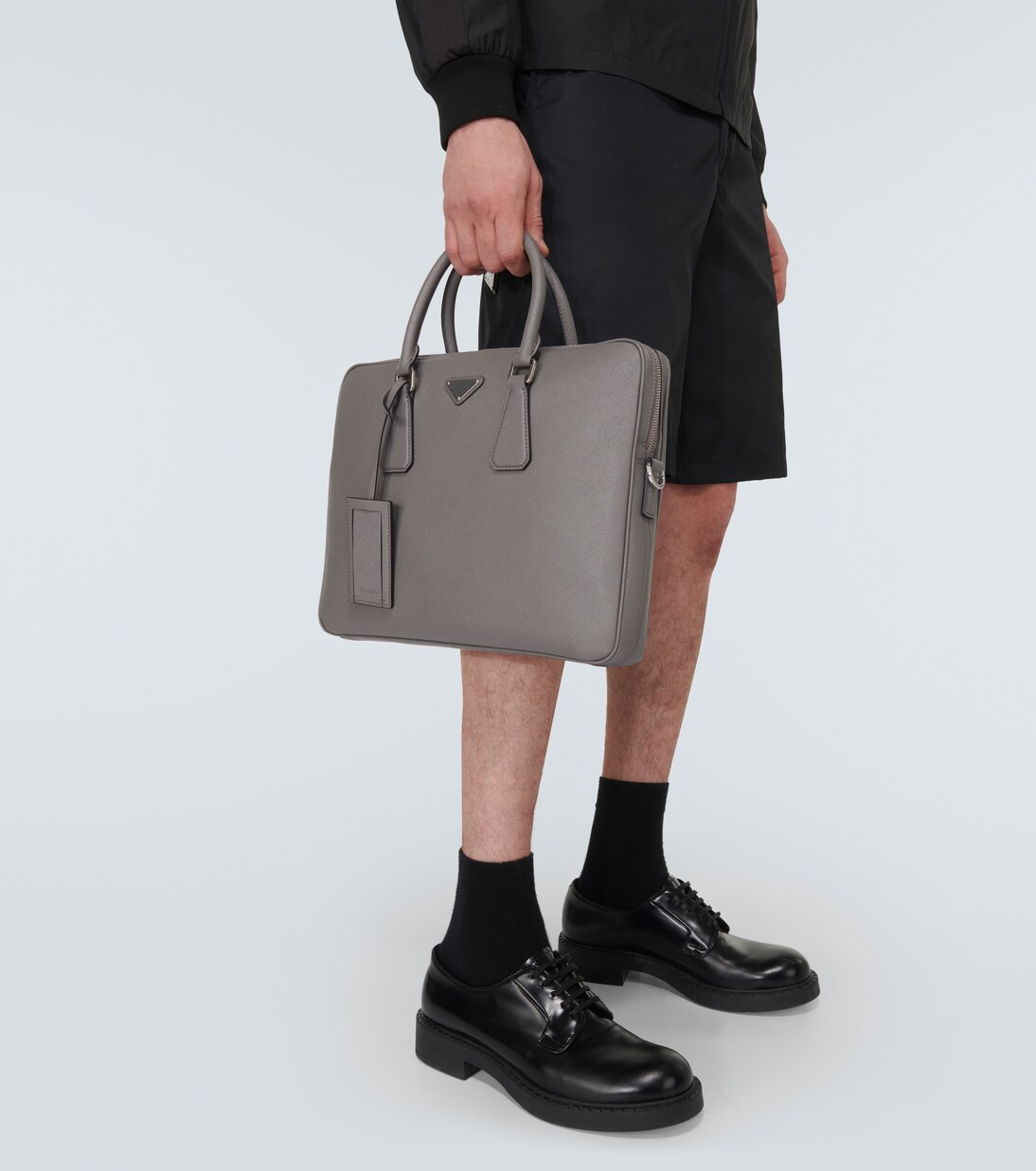Saffiano leather briefcase | Prada