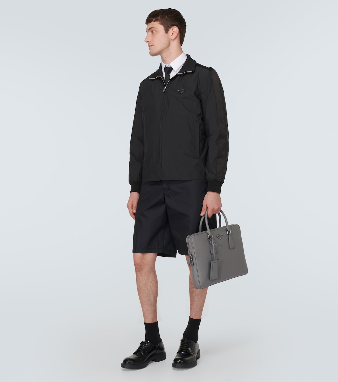 Saffiano leather briefcase | Prada