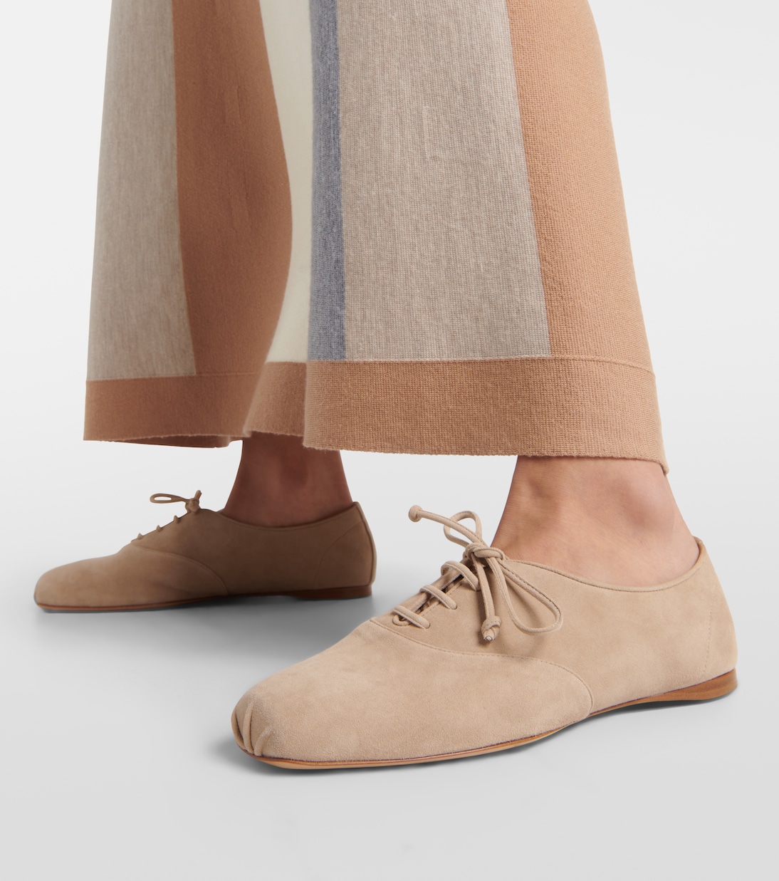 Maya leather lace-up flats  | Gabriela Hearst