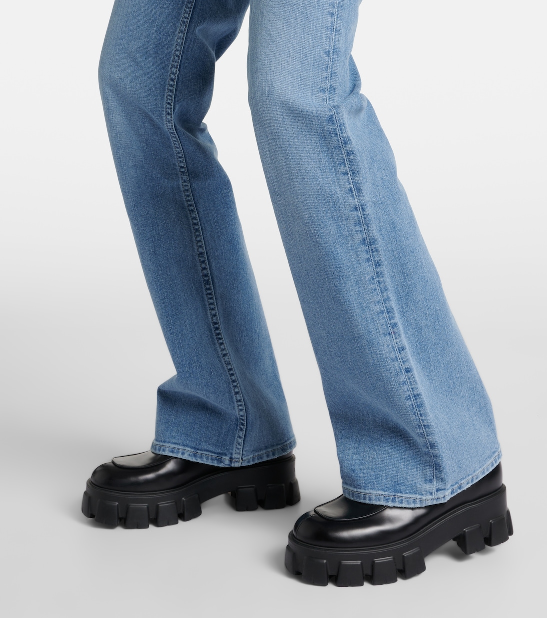 Jeans rectos The Slim Stacked de tiro alto | Frame