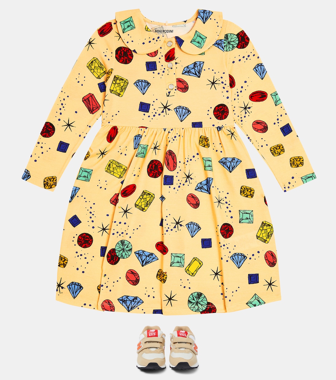 Robe imprimée Jewels | Mini Rodini