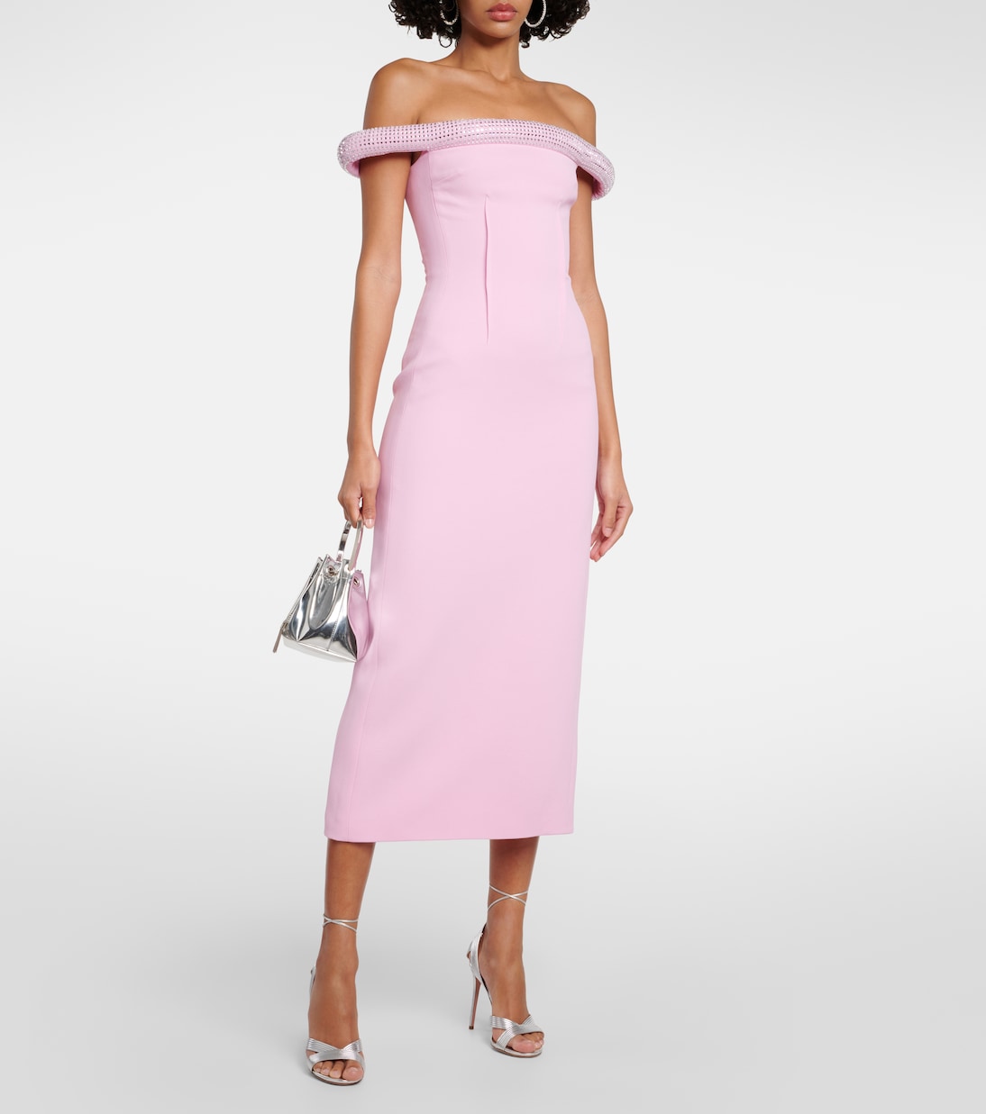 Robe midi à cristaux | David Koma