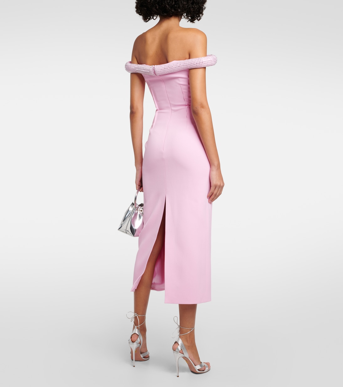 Robe midi à cristaux | David Koma