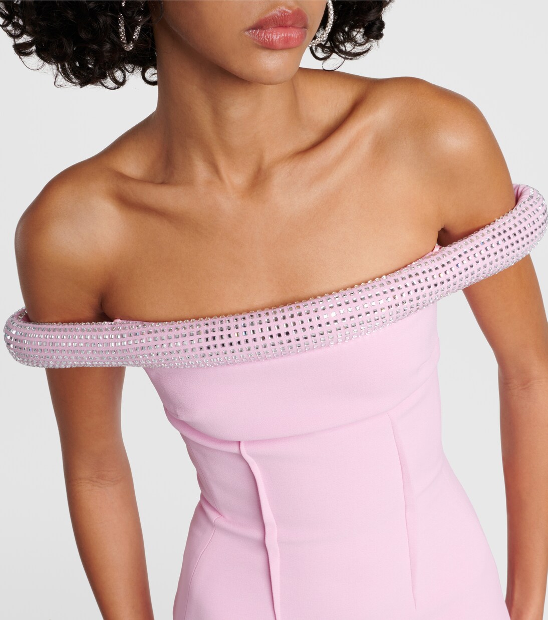 Robe midi à cristaux | David Koma