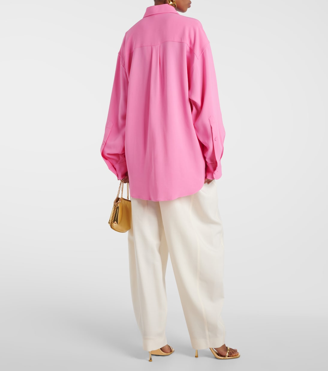 Oversize-Hemd aus Crêpe | Stella McCartney