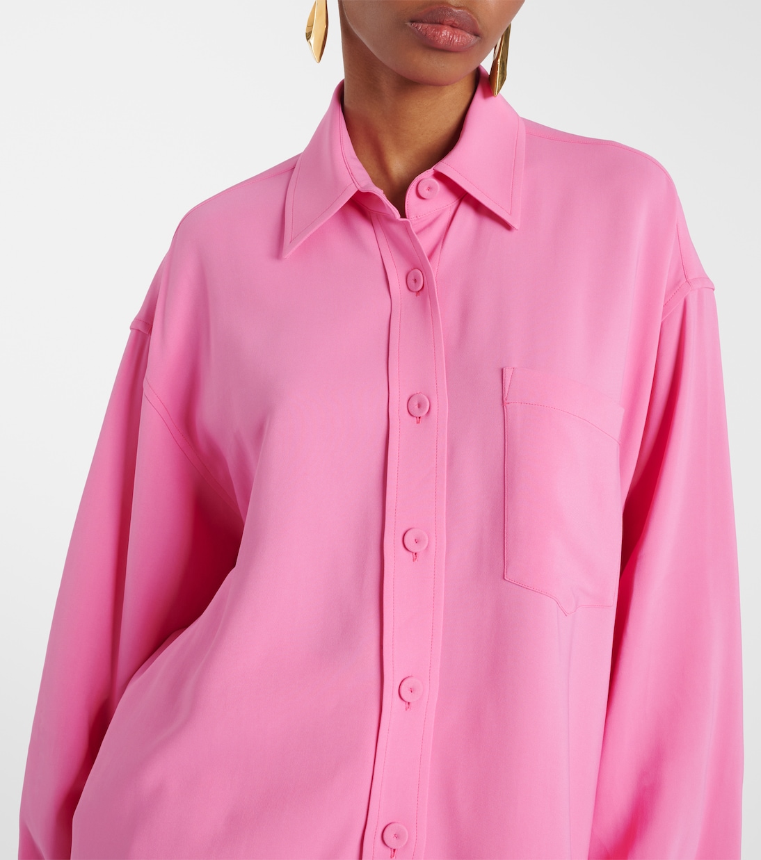 Oversize-Hemd aus Crêpe | Stella McCartney