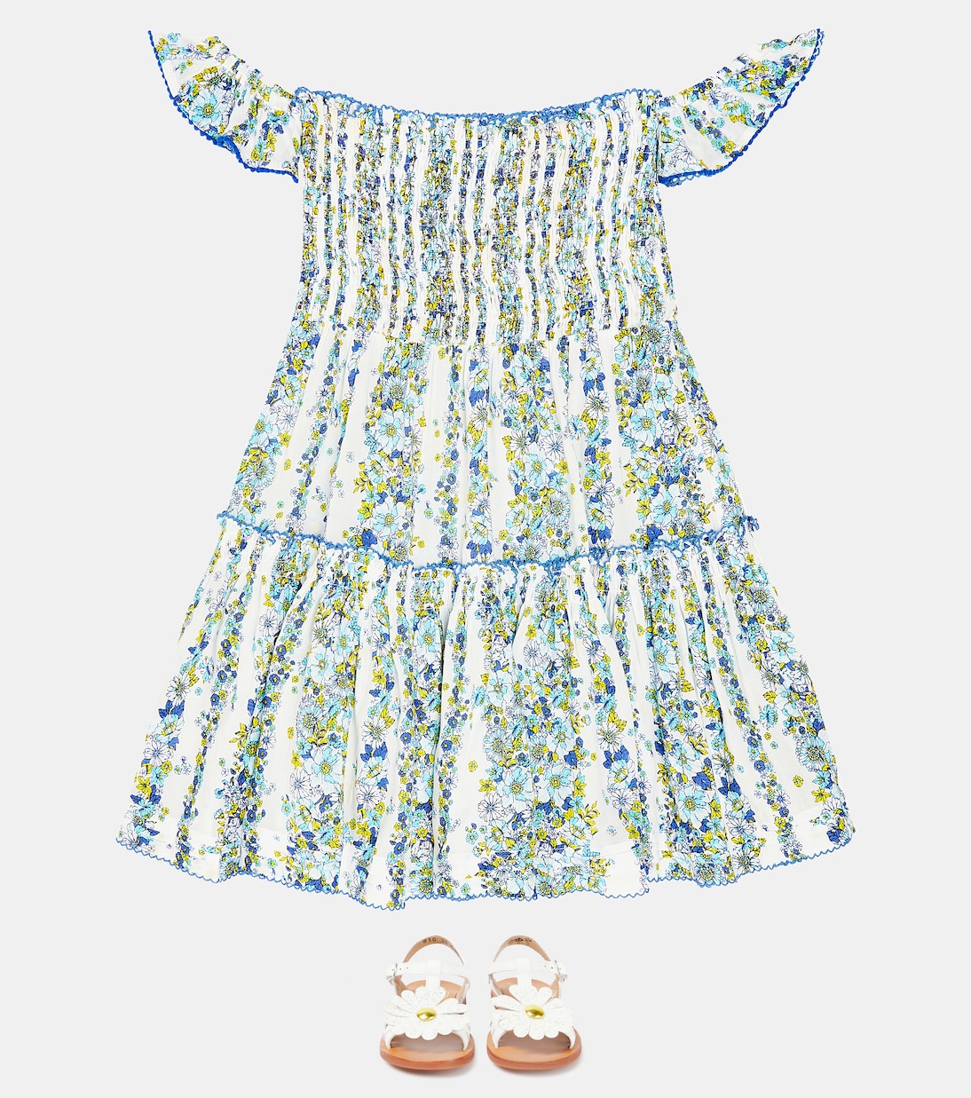 Aurora floral dress | Poupette St Barth Kids