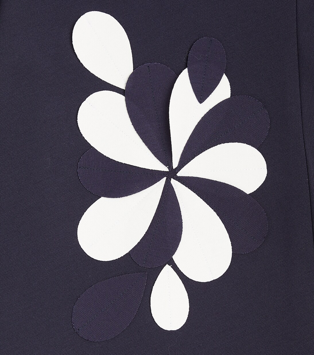 Floral-appliqué jersey dress | Il Gufo