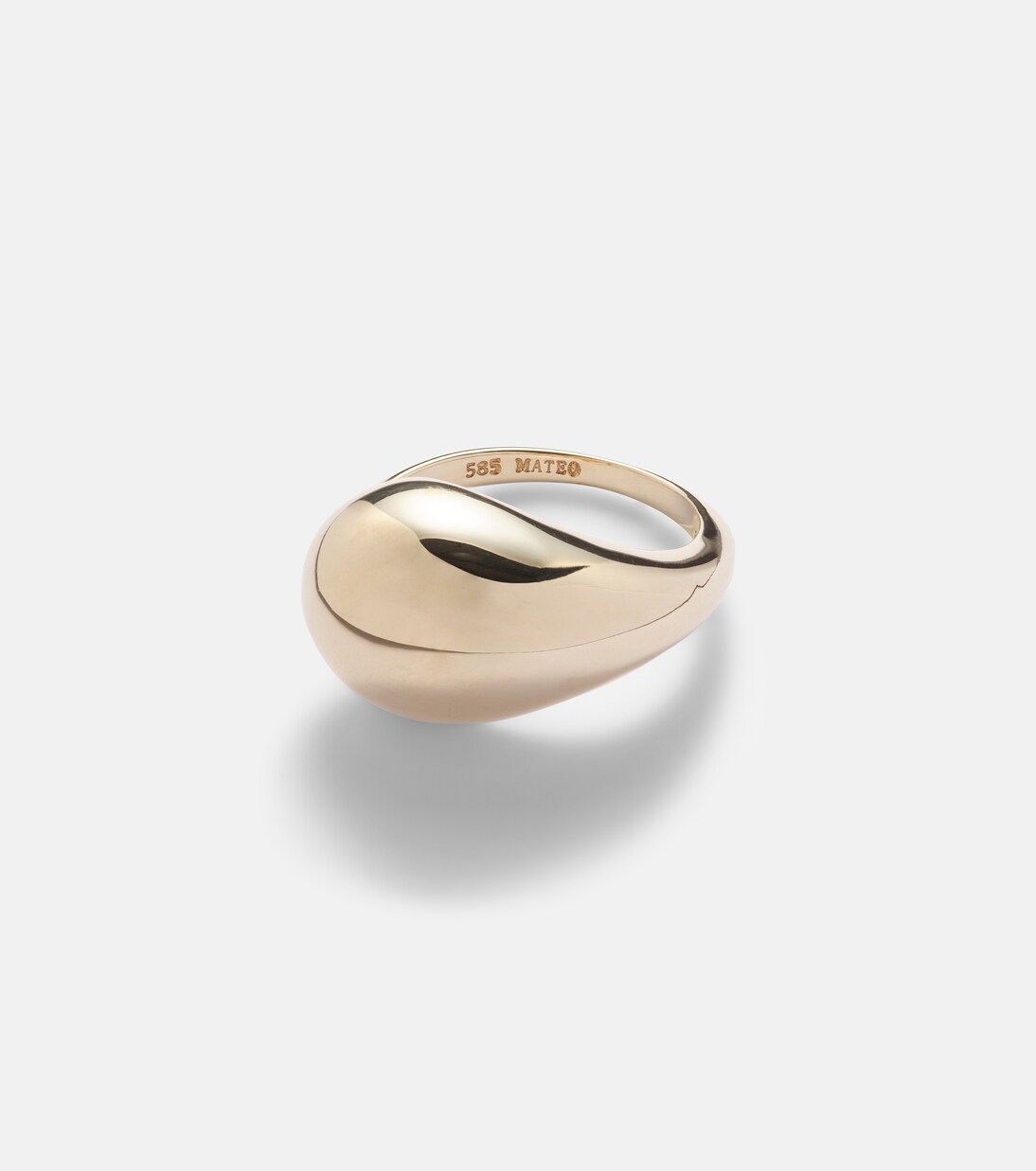 Anello Water Droplet in oro 14kt | Mateo