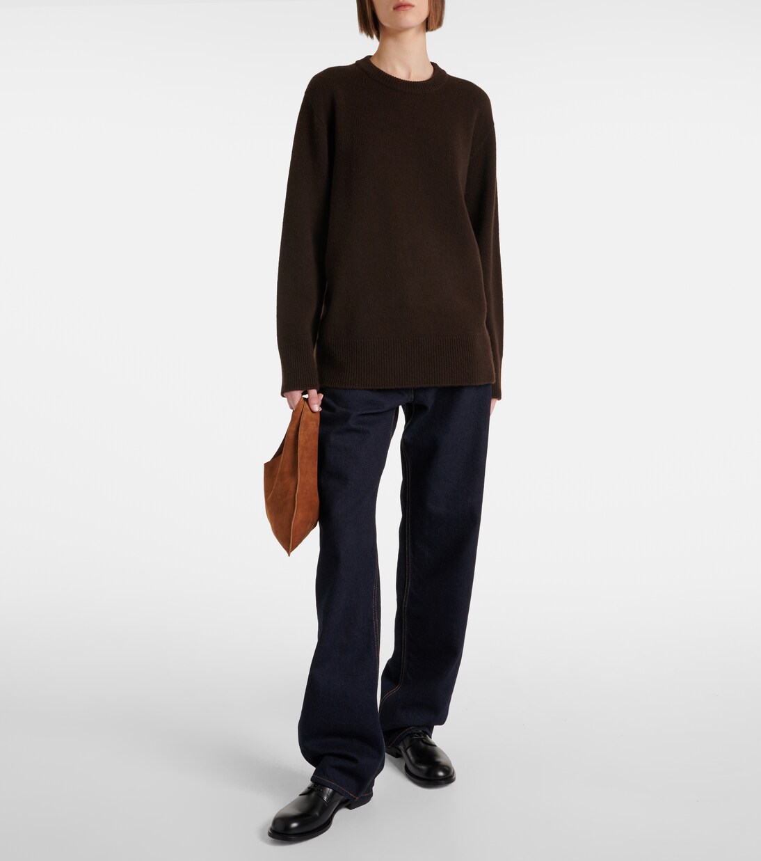 Bindle Small suede tote bag | The Row