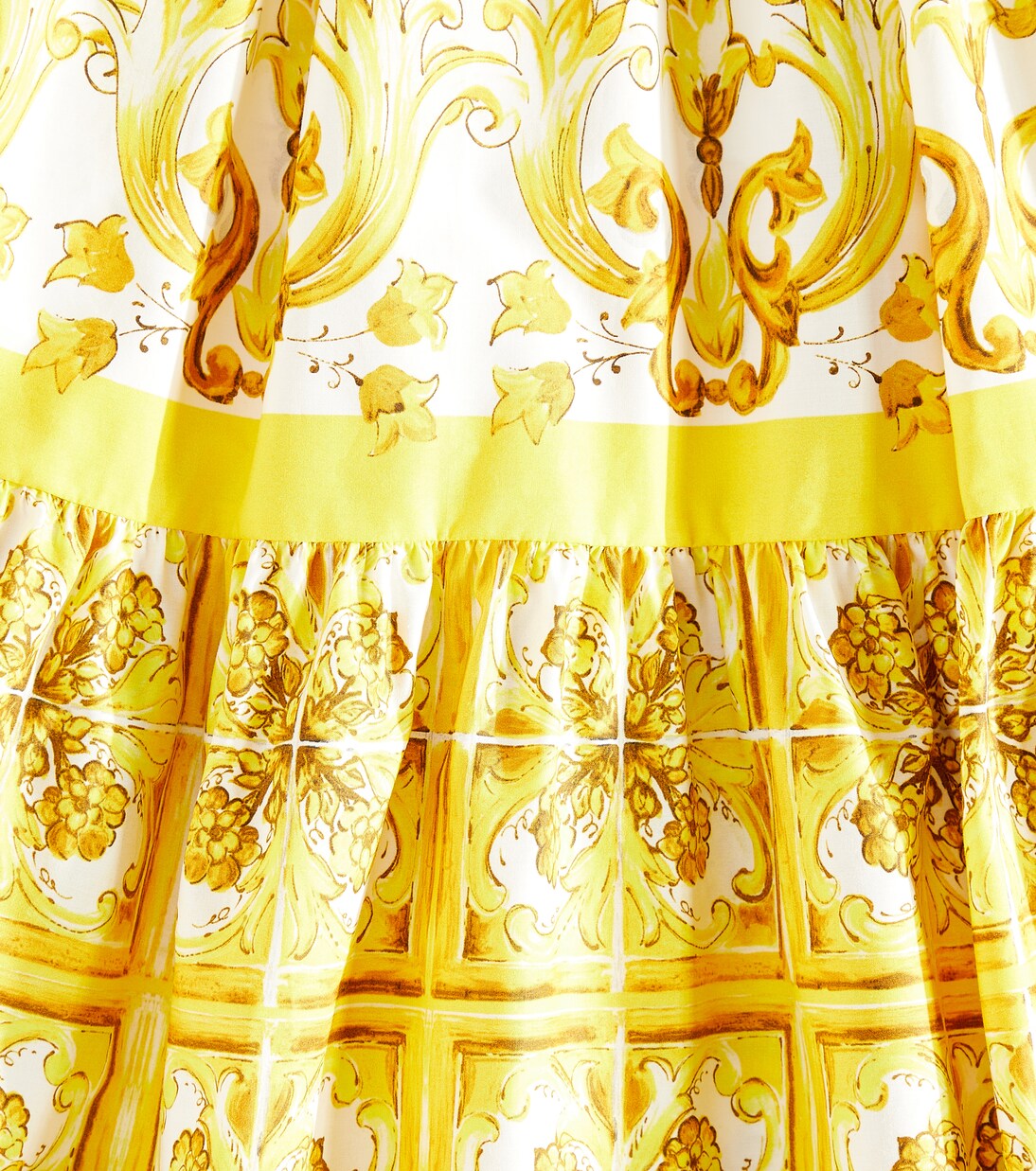 فستان من القطن البوبلين بطبعات | Dolce&Gabbana Kids