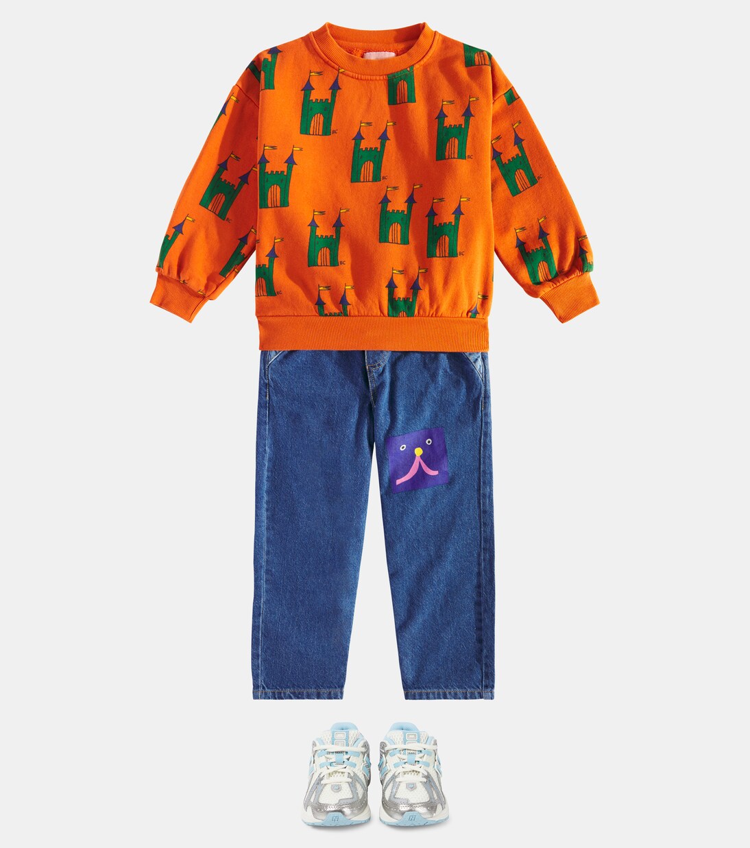 Faraway Castle cotton sweatshirt | Bobo Choses