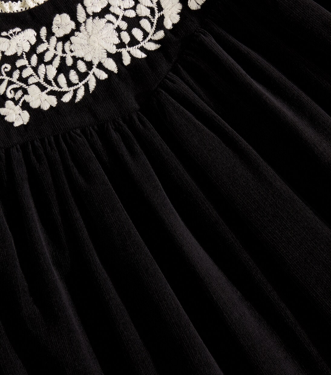 Robe Alida en velours côtelé de coton | C'era Una Volta