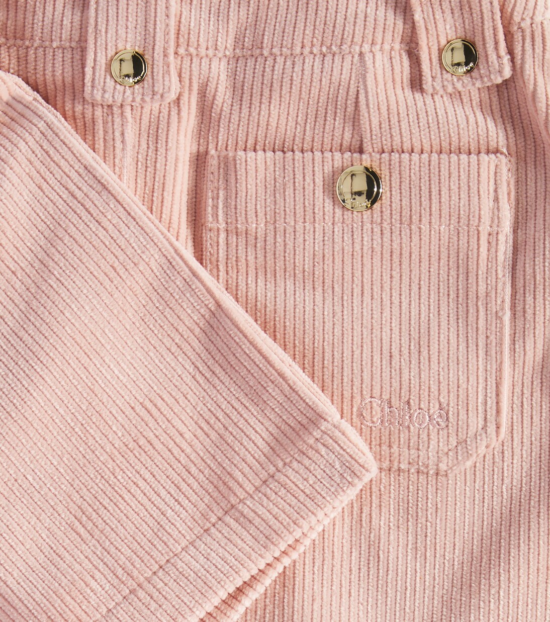 Cotton corduroy skirt | Chloé Kids
