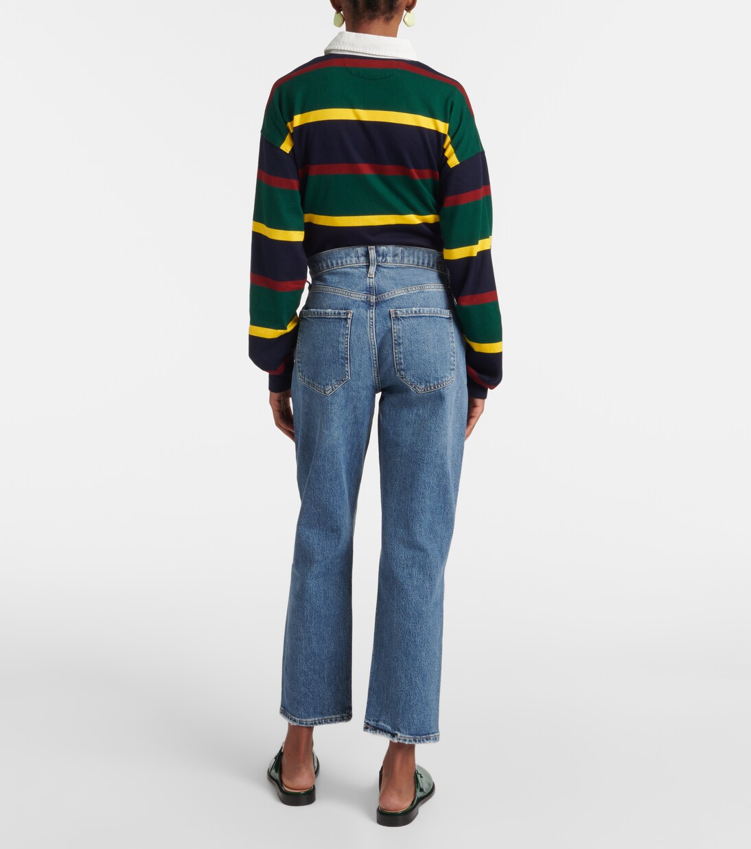 High-Rise Cropped Straight Jeans Riley | Agolde