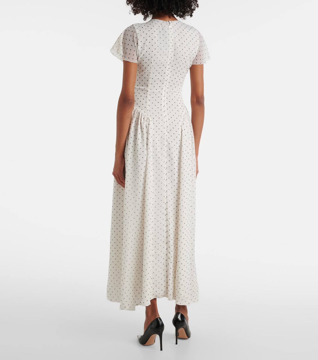Robe midi à pois | Rotate