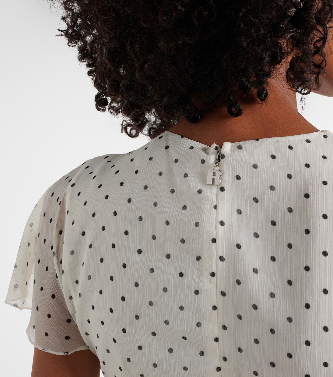 Robe midi à pois | Rotate