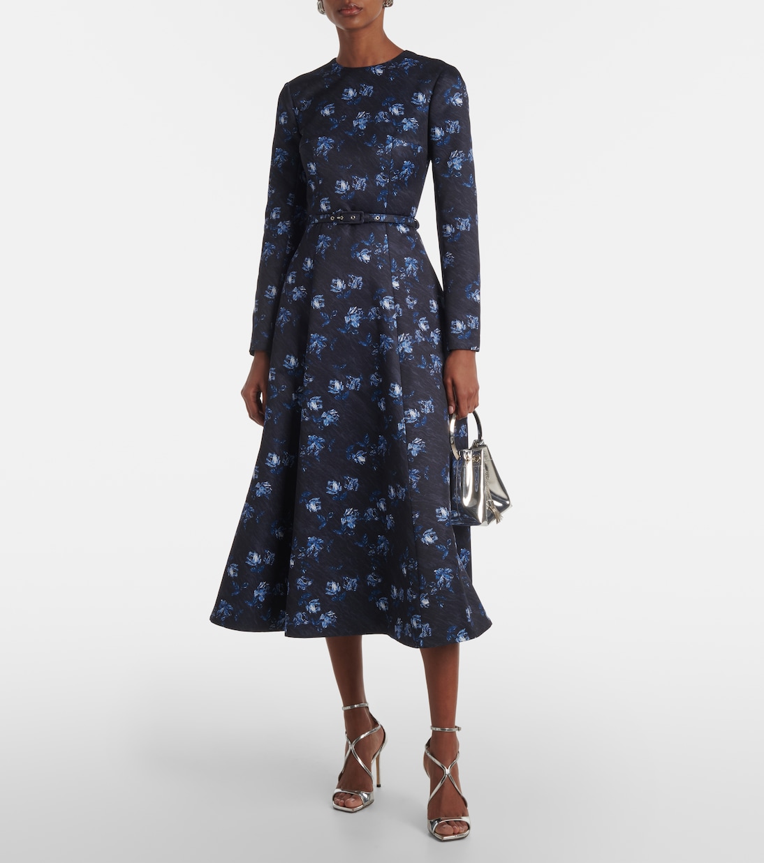 Abito midi Capucine in faille di taffetà | Emilia Wickstead