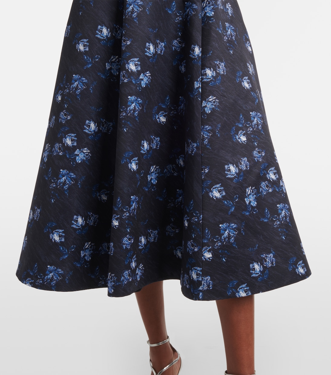 Abito midi Capucine in faille di taffetà | Emilia Wickstead