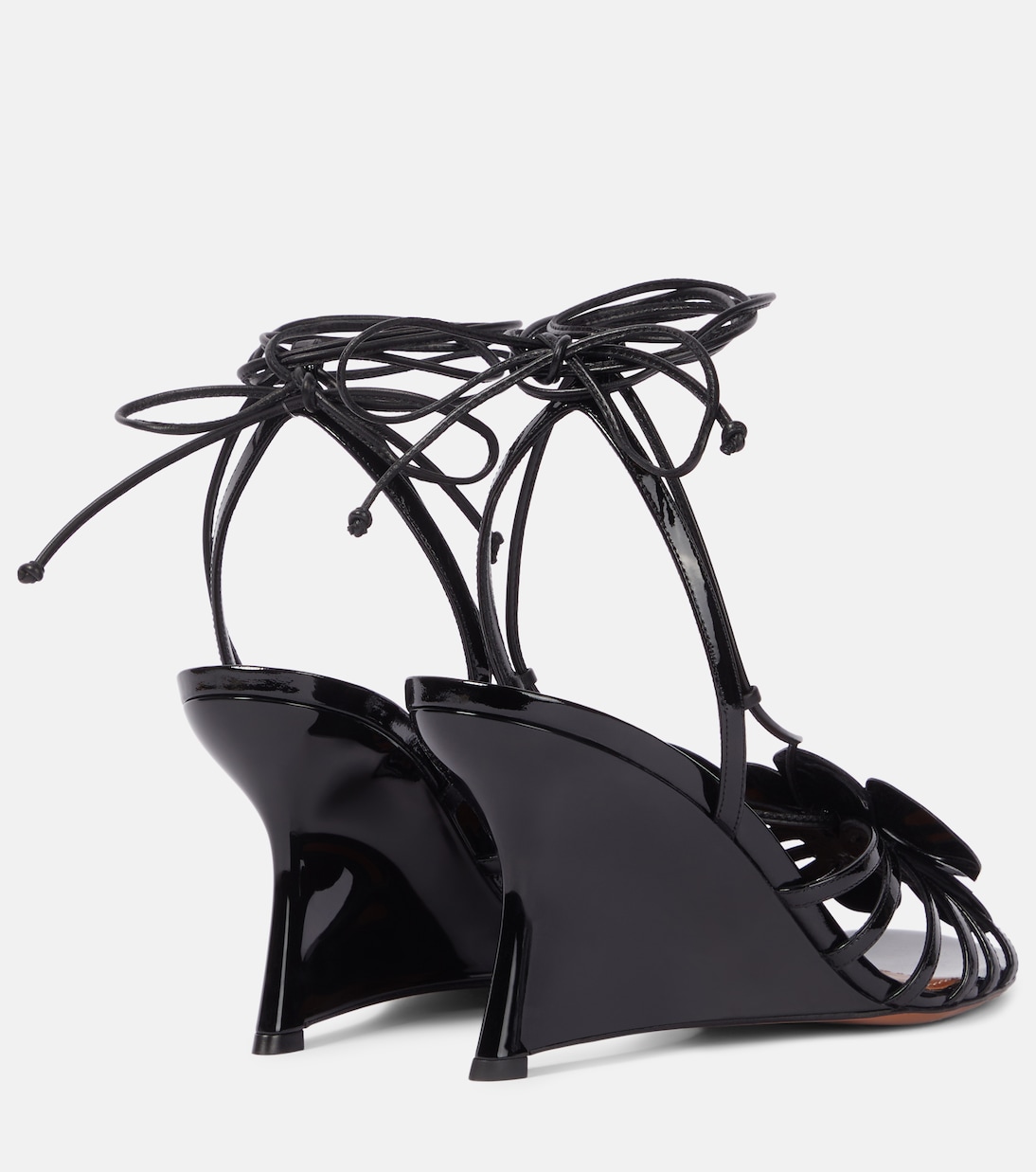 Wedge-Sandalen Orchid 85 aus Lackleder | Zimmermann