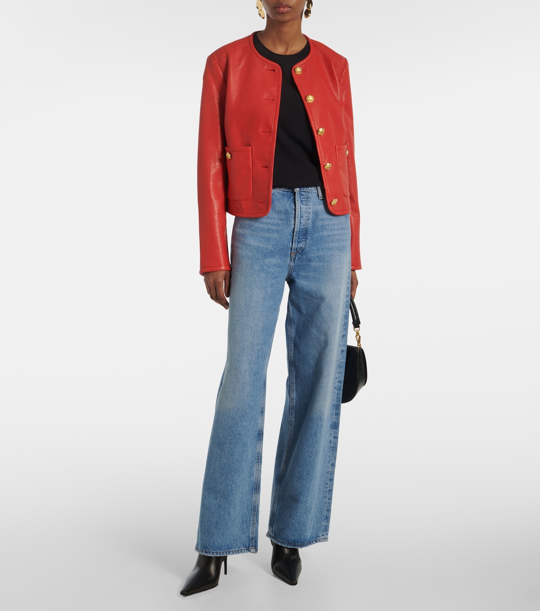 Andrea leather jacket | Veronica Beard