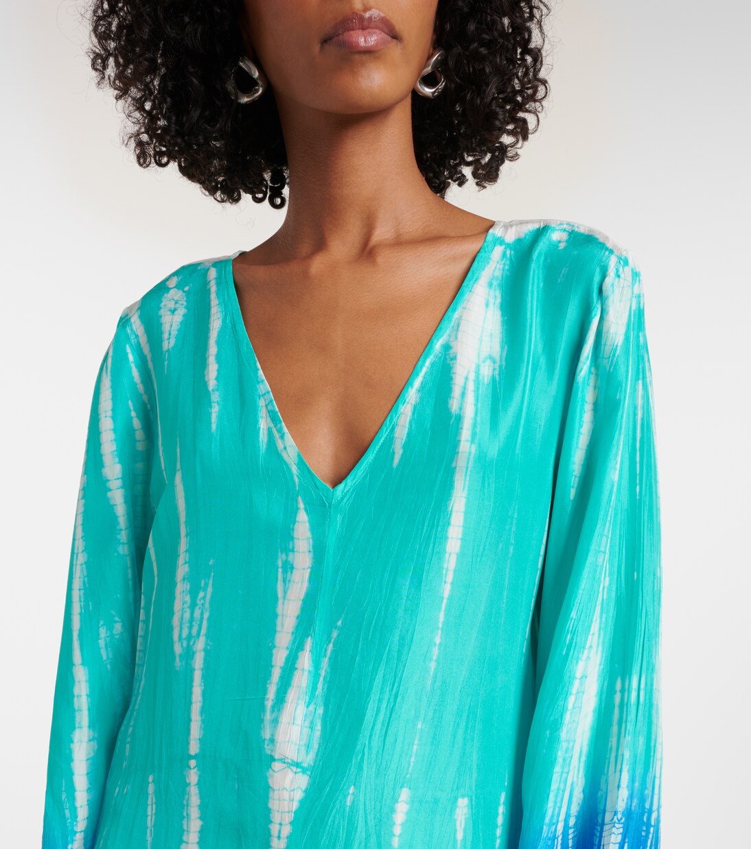 Robe longue en soie | Anna Kosturova