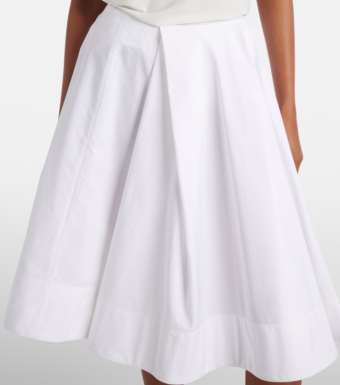 Midirock Salon aus Baumwollpopeline | Jacquemus