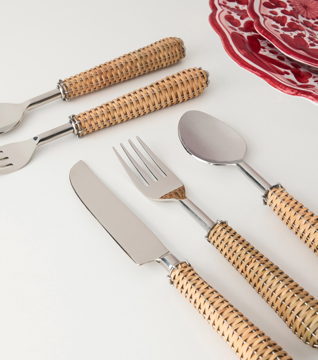 Rattan flatware set | Les-Ottomans