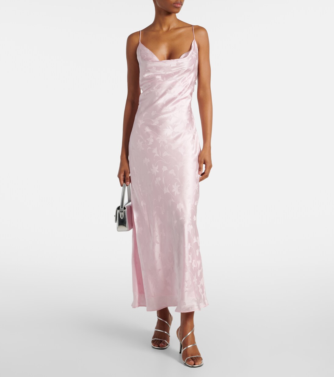 Robe en satin de soie | Rotate