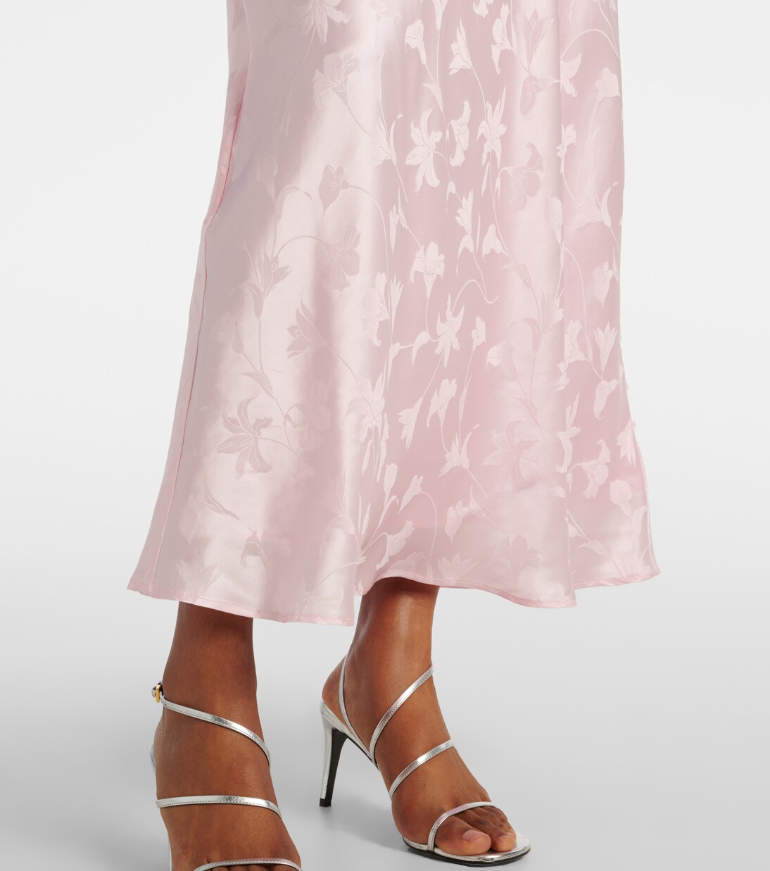 Robe en satin de soie | Rotate