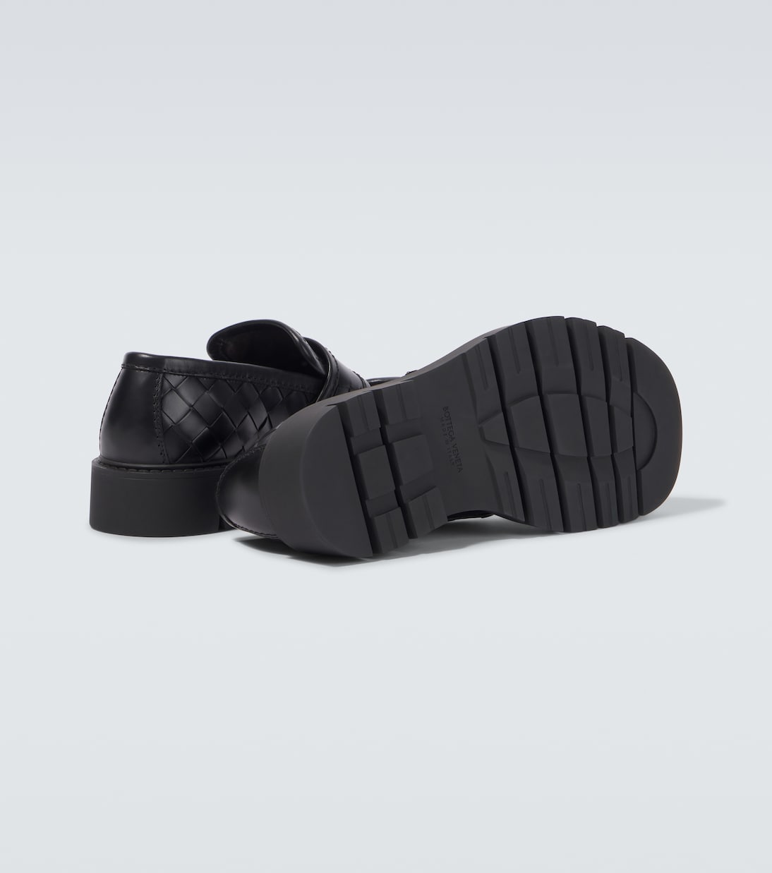 Mocassins Haddock en cuir Intrecciato | Bottega Veneta