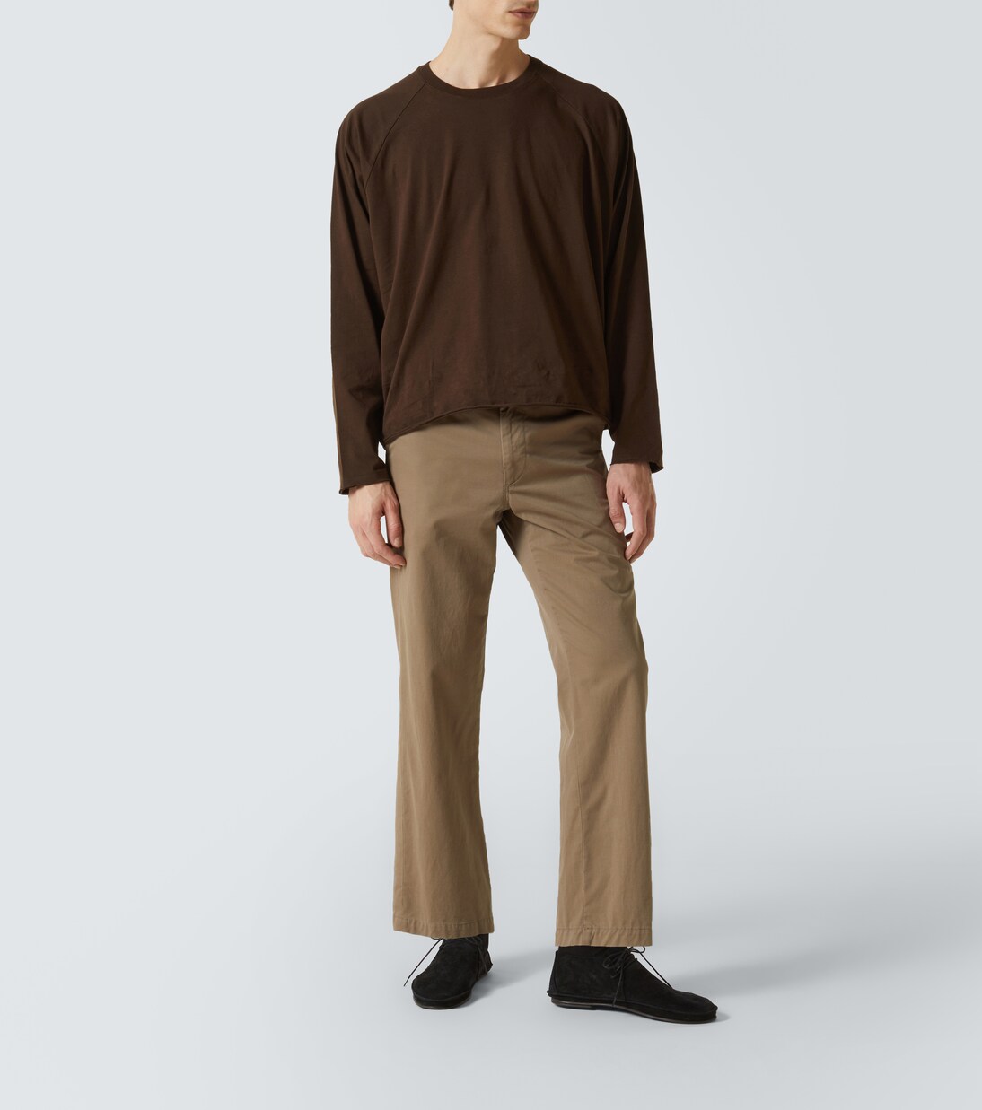 Zach cotton and cashmere gabardine chinos | The Row