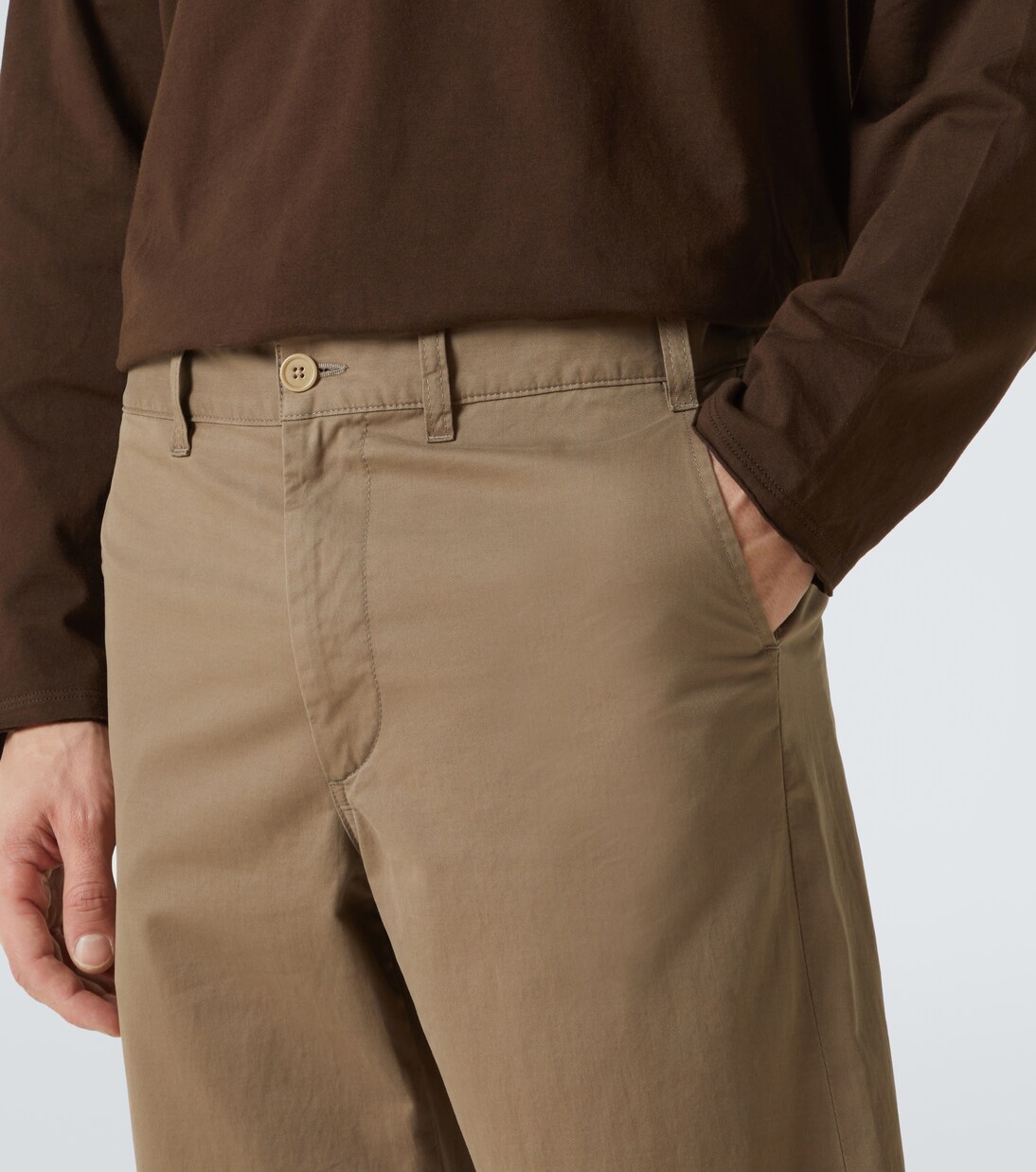 Zach cotton and cashmere gabardine chinos | The Row
