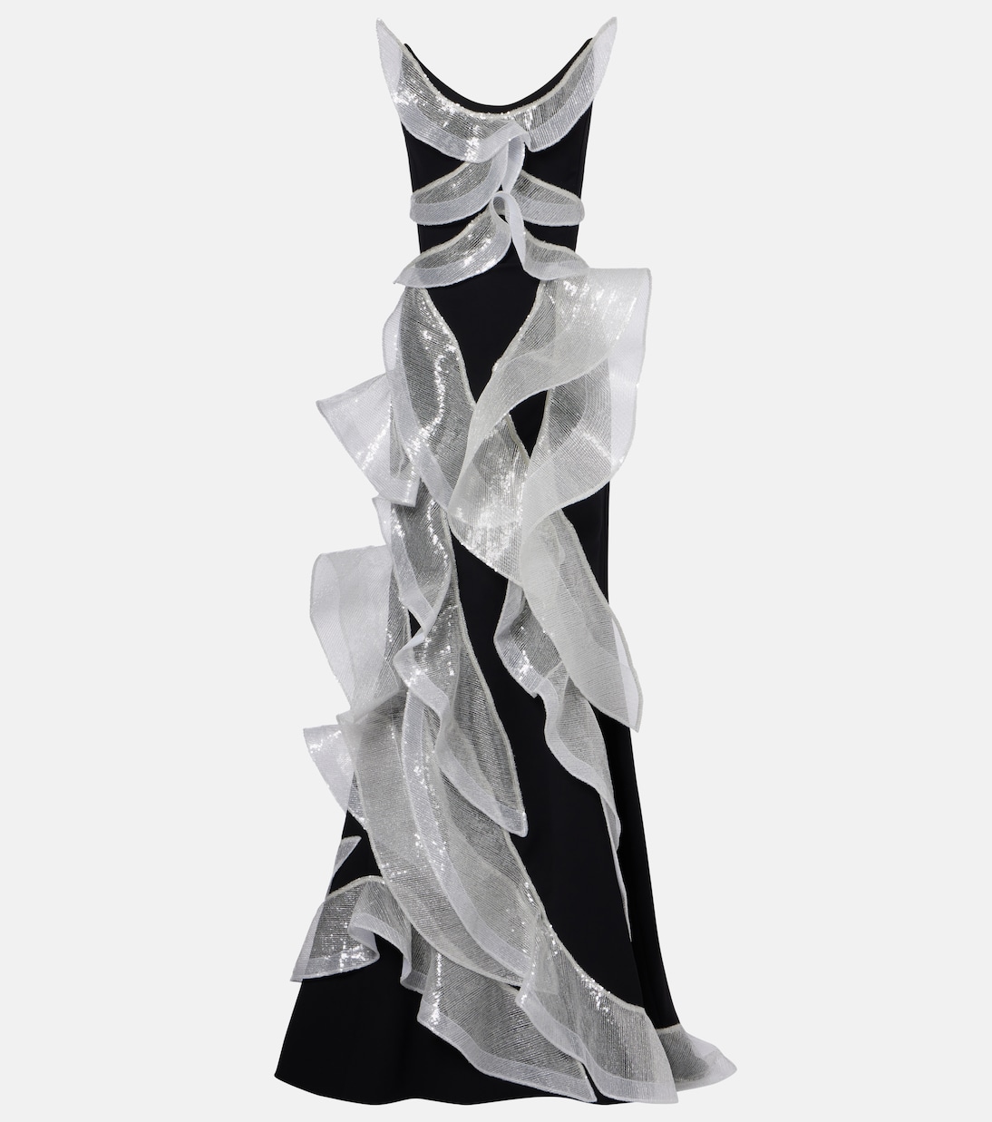 Robe longue Refraction à sequins | Maticevski