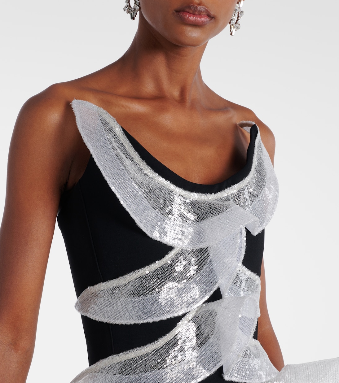 Robe longue Refraction à sequins | Maticevski